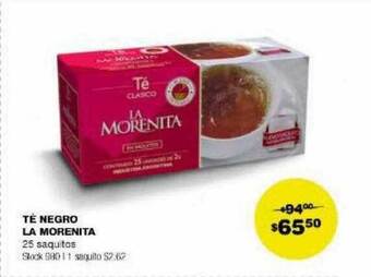 Atomo Conviene Té negro la morenita oferta