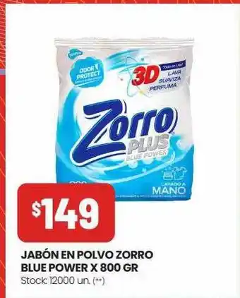 Changomas Jabón en polvo zorro blue power oferta