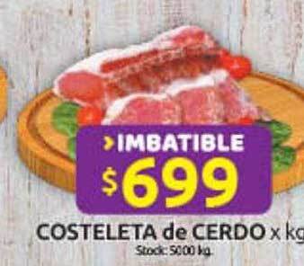 Cordiez Costeleta de cerdo x kg oferta
