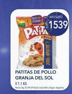 Disco Patitas de pollo granja del sol oferta