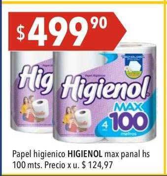 Hergo Papel higienico higienol max panal hs oferta
