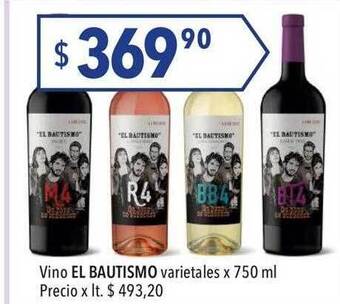 Hergo Vino el bautismo varietales oferta
