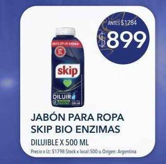 Jumbo Jabón para ropa skip bio enzimas oferta