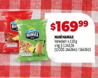 Makro Maní maniax oferta