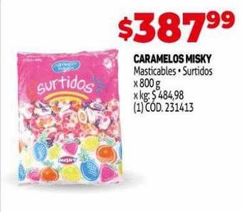 Makro Caramelos misky masticables surtidos oferta