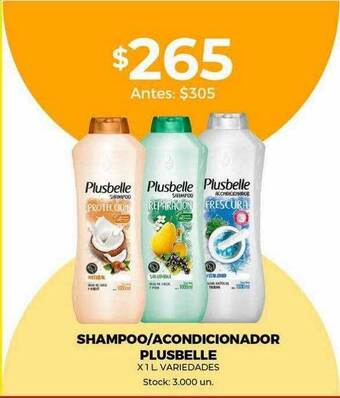 Super MAMI Shampoo acondicionador plusbelle oferta