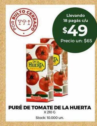 Super MAMI Puré de tomate de la huerta oferta