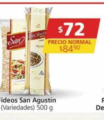 Supermercados Aiello Fideos san agustin oferta