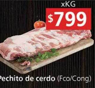 Supermercados Aiello Pechito de cerdo oferta