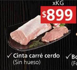 Supermercados Aiello Cinta carré cerdo oferta