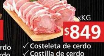 Supermercados Aiello Costeleta de cerdo costilla de cerdo oferta
