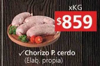 Supermercados Aiello Chorizo p cerdo oferta