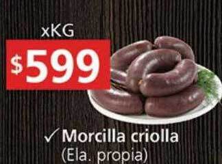 Supermercados Aiello Morcilla criolla oferta