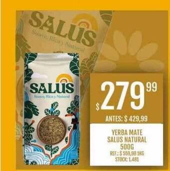 Supermercados Todo Yerba mate salus natural oferta