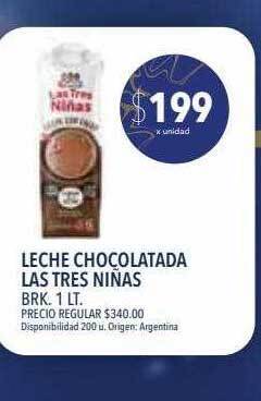 Supermercados Vea Leche chocolatada las tres niñas oferta