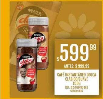 Supermercados Todo Café instantáneo dolca clásico suave oferta