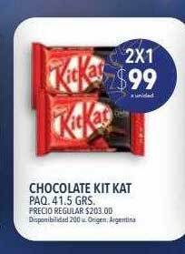 Supermercados Vea Chocolate kit kat oferta