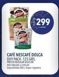 Supermercados Vea Café nescafé dolca oferta