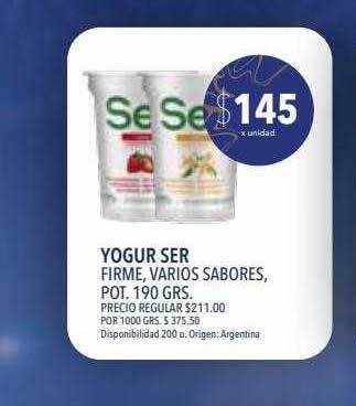 Supermercados Vea Yogur ser oferta