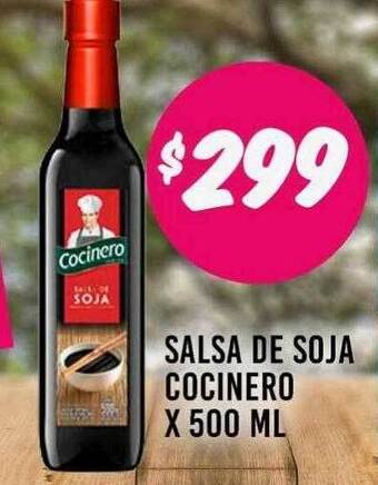 Salsa de soja cocinero