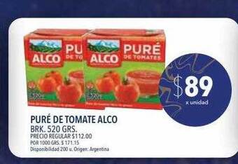 Supermercados Vea Puré de tomate alco oferta
