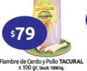 Cordiez Fiambre de cerdo y pollo tacural oferta