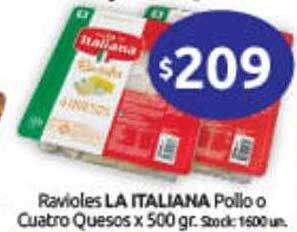 Cordiez Ravioles la italiana pollo o cuatro quesos oferta