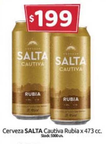 Cordiez Cerveza salta cautiva rubia oferta