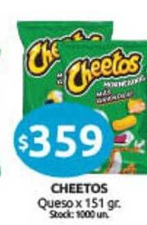 Cordiez Cheetos queso oferta