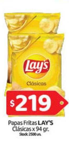 Cordiez Papas fritas lay's clásicas oferta