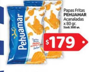 Cordiez Papas fritas pehuamar acanaladas oferta