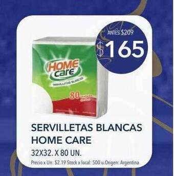 Disco Servilletas blancas home care oferta
