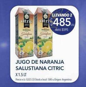 Disco Jugo de naranja salustiana citric oferta