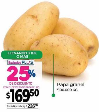 La Anonima Papa granel oferta