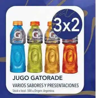 Disco Jugo gatorade varios sabores y presentaciones oferta