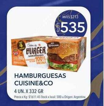Jumbo Hamburguesas cuisine&co oferta