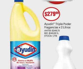 Supermercados Todo Ayudín triple poder fragancias oferta