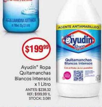 Supermercados Todo Ayudín ropa quitamanchas blancos intensos oferta