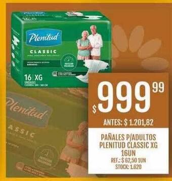 Supermercados Todo Pañales p adultos plenitud classic xg oferta