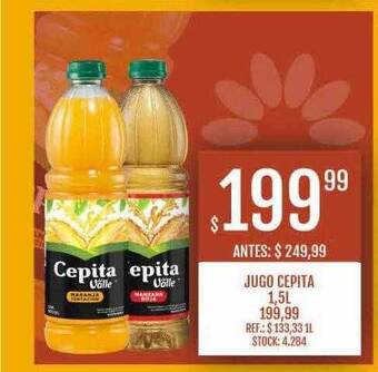 Supermercados Todo Jugo cepita oferta
