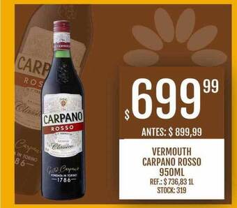 Supermercados Todo Vermouth carpano rosso oferta
