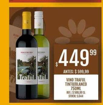 Supermercados Todo Vino traful tinto blanco oferta