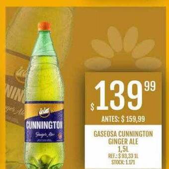 Supermercados Todo Gaseosa cunnington ginger ale oferta
