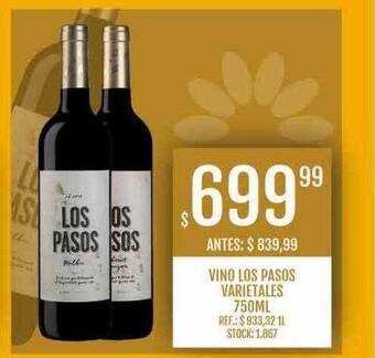 Supermercados Todo Vino los pasos varietales oferta