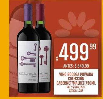 Supermercados Todo Vino bodega privada colección cabernet malbec oferta