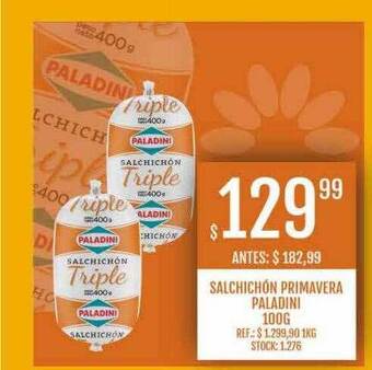 Supermercados Todo Salchichón primavera paladini oferta
