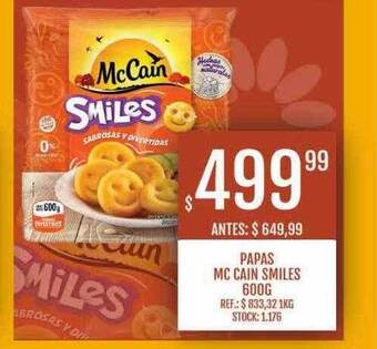 Supermercados Todo Papas mc cain smiles oferta