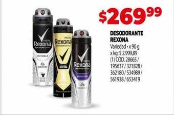 Makro Desodorante rexona oferta