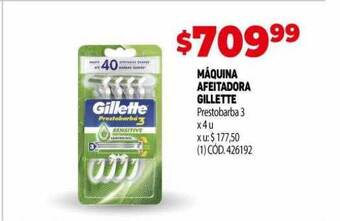 Makro Máquina afeitadora gillette prestobarba 3 oferta