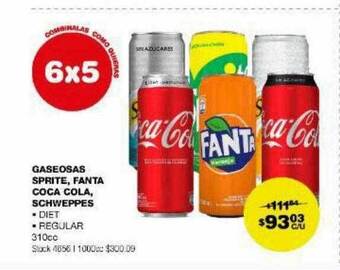 Atomo Conviene Gaseosas sprite fanta coca cola schweppes oferta